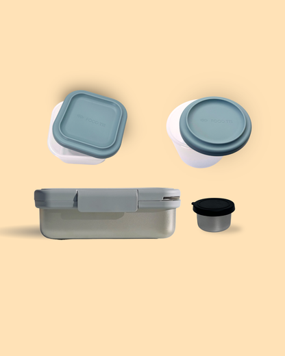 Bento Lunch Box | Snack Box Set & Dip Container