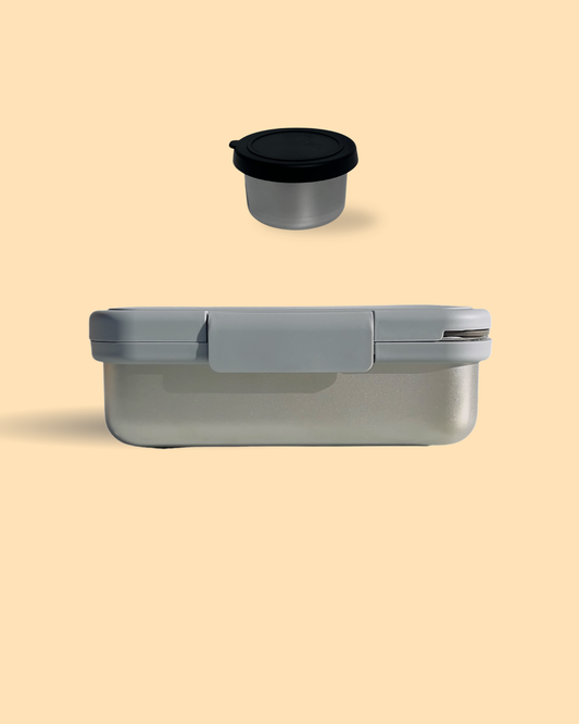 Bento Lunch Box - Sterling Grey