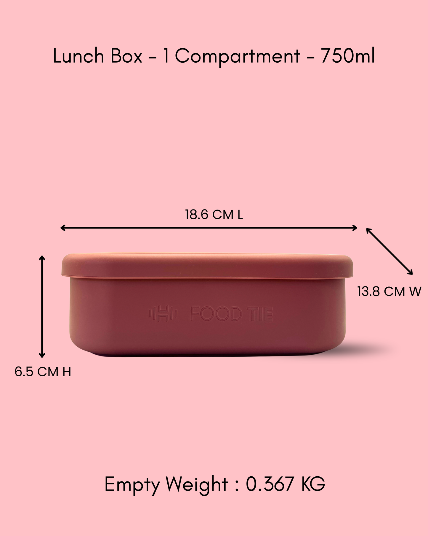 Lunch Box - 1 Compartment - 750ml