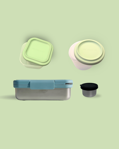 Bento Lunch Box | Snack Box Set & Dip Container